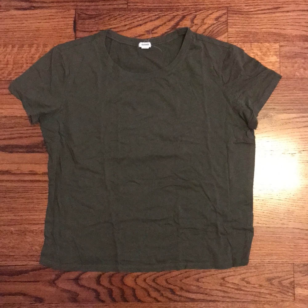 Garage Crop Olive Green TShirt